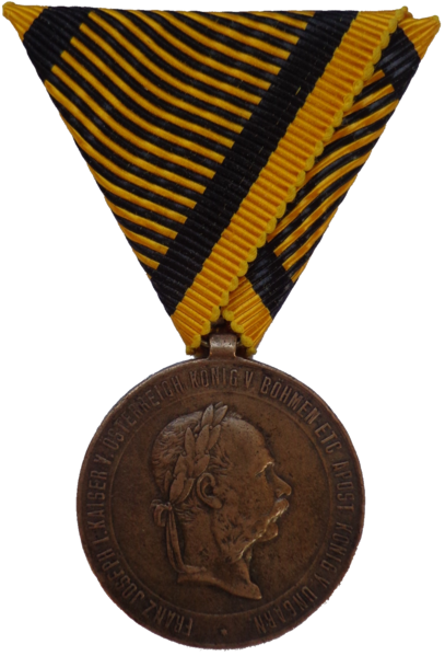 ملف:Kriegsmedaille 1873 (Austria-Hungary) front.tif