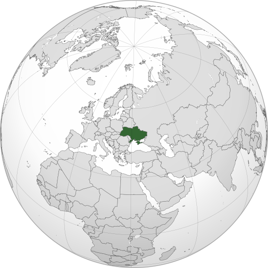 ملف:Ukraine (orthographic projection).svg