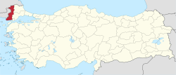محافظة إدرنه في شمال غرب تركيا