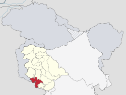 موقع ضلع جمو في جمو وكشمير