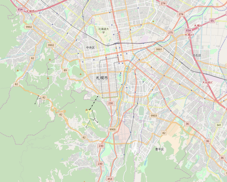 ملف:Location map Sapporo2.png