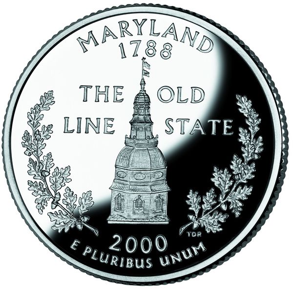 ملف:Maryland quarter, reverse side, 2000.jpg