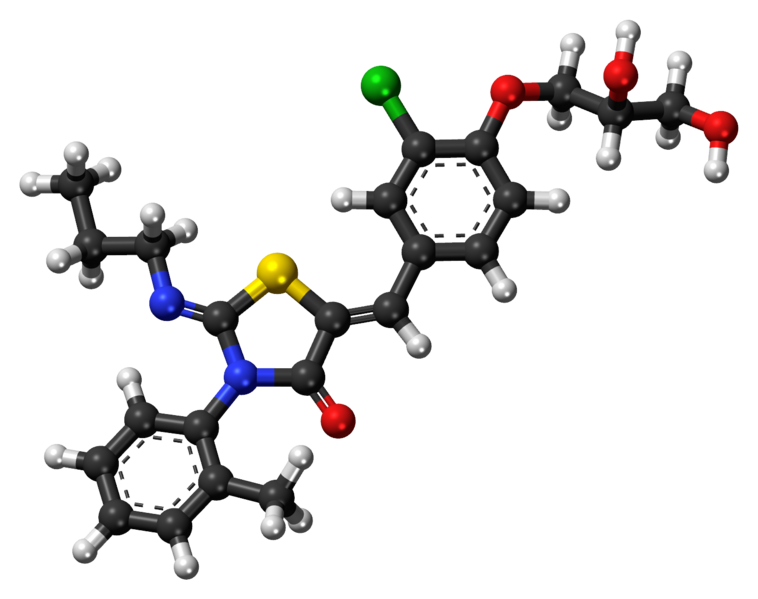 ملف:Ponesimod ball-and-stick model.png