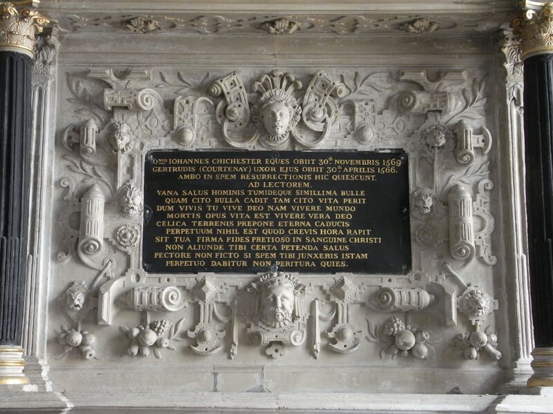 ملف:SirJohnChichesterMonumentInscriptionPiltonDevon.jpg