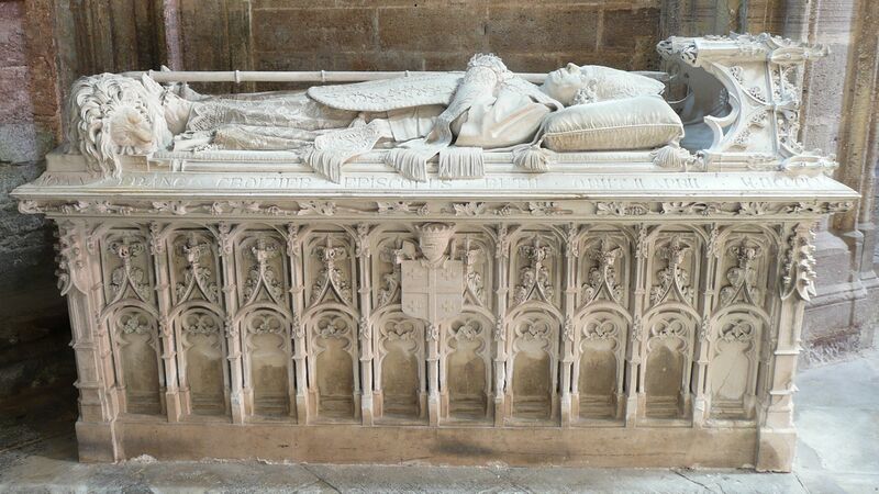 ملف:Rodez,cathédrale,intérieur11,chapelle St François-Régis,Mgr Croizier.jpg