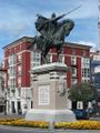 General view of the 1954 Juan Cristóbal González Quesada's statue of El Cid in Burgos.