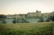 Alnwick Castle in winter