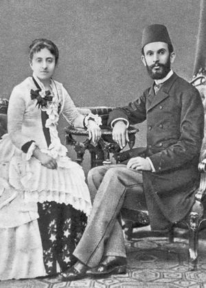 Sami Frasheri with his wife Emine.jpg