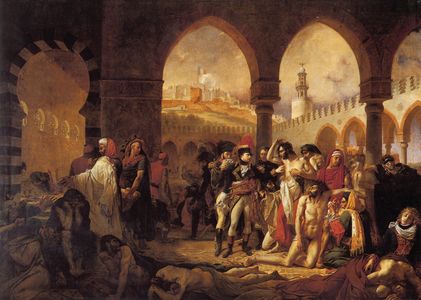 General Bonapartre visits a plague hospital in Jaffa (March 31, 1799). Antoine-Jean Gros, Louvre Museum