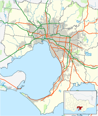Australia Victoria metropolitan Melbourne location map.svg