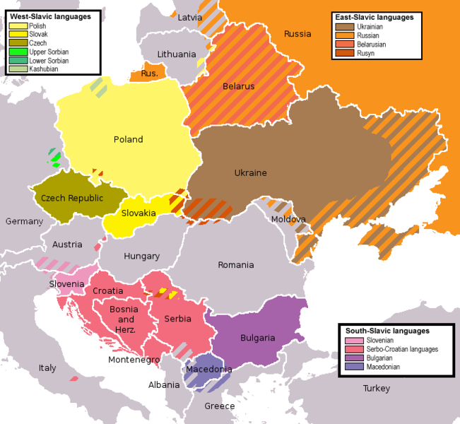 ملف:Slavic languages.png
