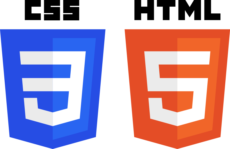 ملف:CSS3 and HTML5 badges.svg