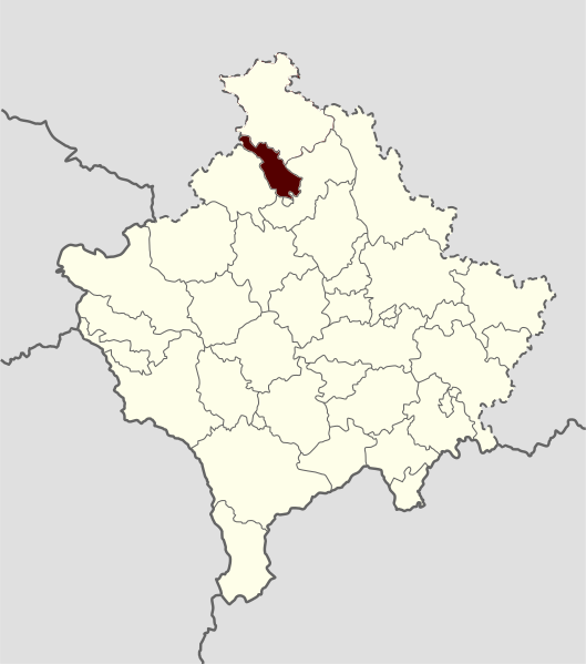 ملف:Municipalities of Kosovo Zvečan.svg
