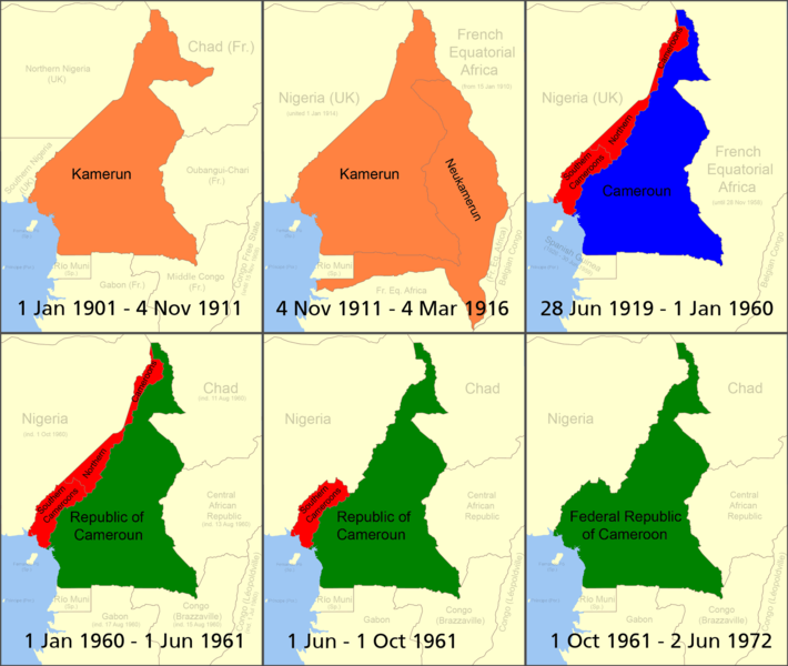ملف:Cameroon boundary changes.png
