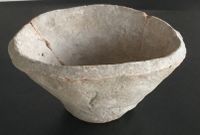 Uruk period beveled rim bowl from Habuba Kabira South (Syria), ca. 3400-3200. University of Mainz, Germany