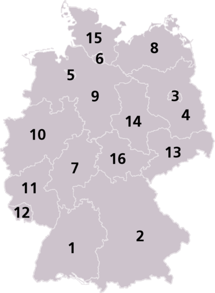 ملف:Germany Laender Map.png