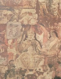 The Consecration Of King Sinhala-Prince Vijaya (Detail From The Ajanta Mural Of Cave No 17).jpg