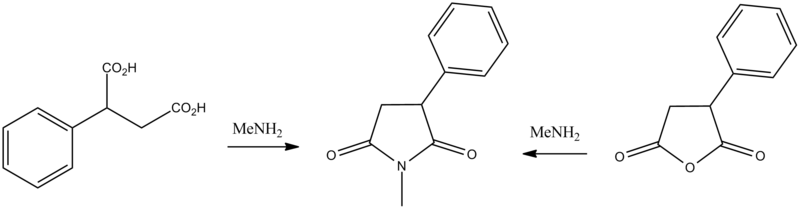 ملف:Phensuximide synthesis.png