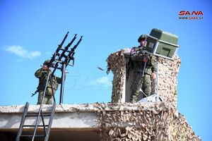 نقطة مراقبة للقوات الروسية في تل الحارة على الحدود مع الجولان المحتل 18 نوفمبر 2024