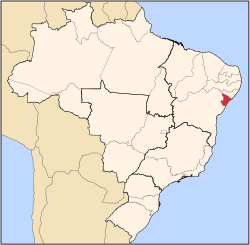 موقع ولاية سرجيپي في البرازيل