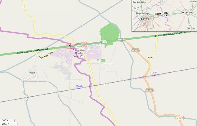 ملف:Wagah-Attari (OpenStreetMap).png