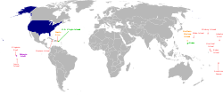 Worldwide location of current U.S. insular areas: