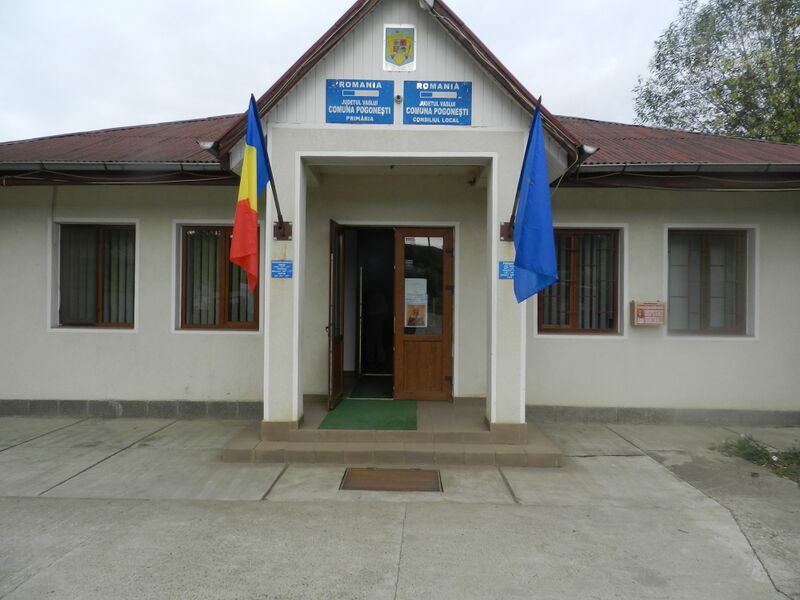 ملف:Primăria Comunei Pogonești.JPG