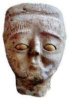 Ancestor Statue, Jericho, from 9000ح. 9000 years ago. Rockefeller Museum, Jerusalem.