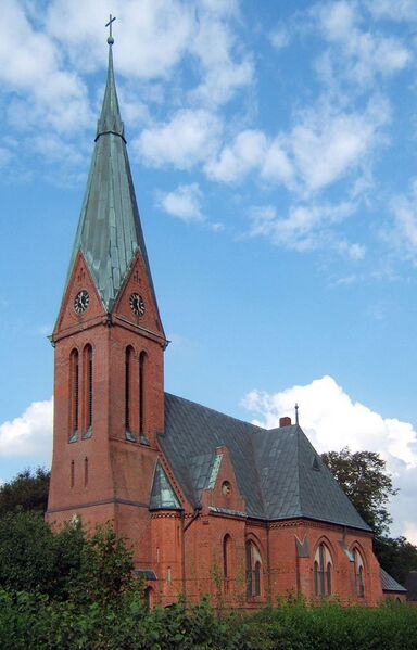 ملف:Neogotische Kirche in Kronprinzenkoog.jpg