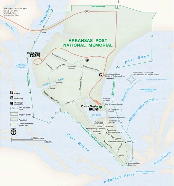 ملف:Arkansas Post park map.jpg