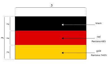 Specifications for the flag of Germany