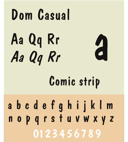 ملف:DomCasual fontsample.svg