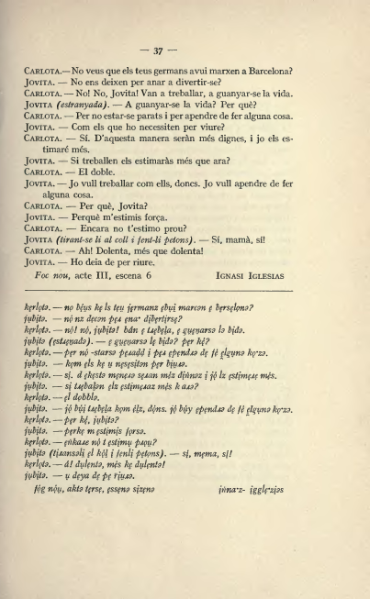 ملف:Textes catalans avec leur transcription phonétique (1915).djvu
