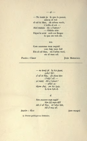 ملف:Textes catalans avec leur transcription phonétique (1915).djvu