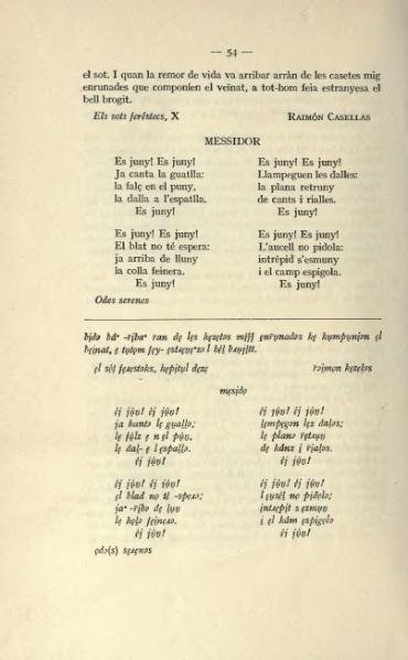 ملف:Textes catalans avec leur transcription phonétique (1915).djvu
