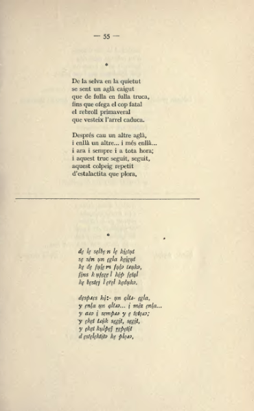 ملف:Textes catalans avec leur transcription phonétique (1915).djvu