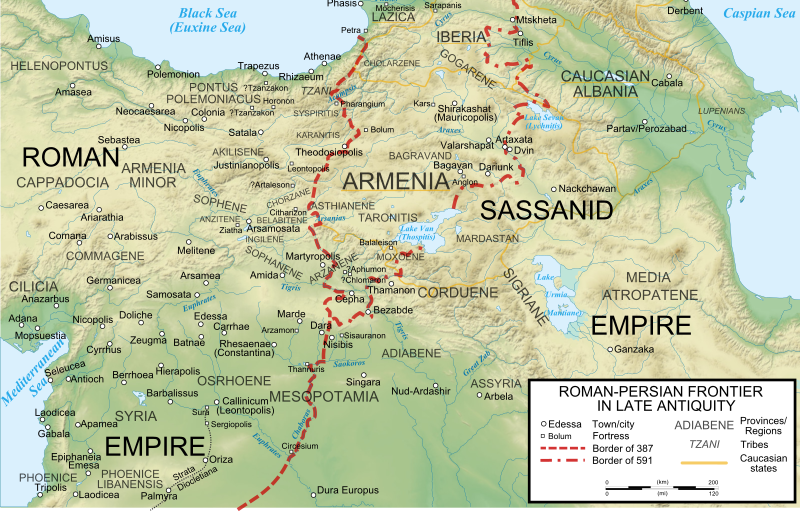 ملف:Roman-Persian Frontier in Late Antiquity.svg