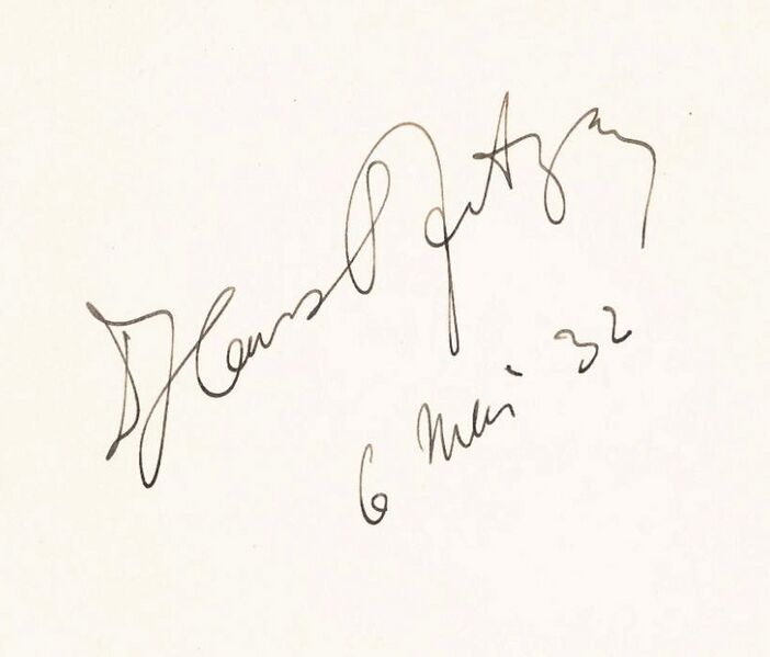 ملف:Hans Pfitzner Autogramm 1932-05-06.jpg