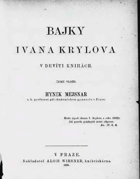 ملف:Bajky Ivana Krylova v devíti knihách, díl I.djvu