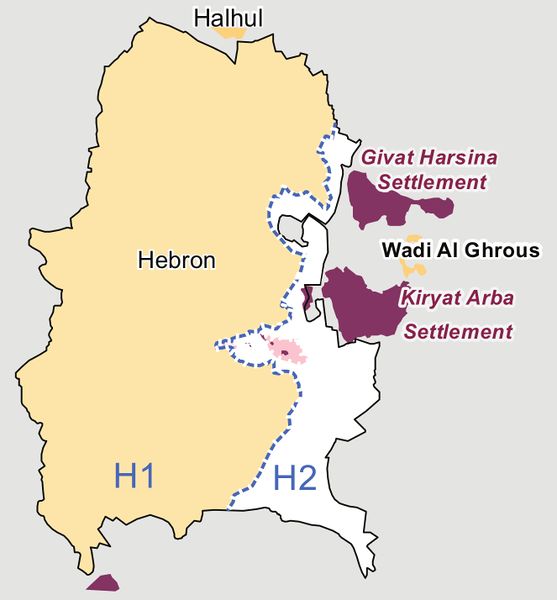 ملف:Hebron redeployment 1997.jpg