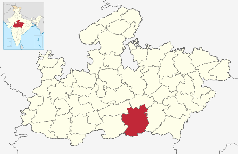 ملف:MP Chhindwara district map.svg