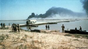 المحمّرة (خورمشهر) الإيرانية وقد تعرضت لقصف كثيف من الطائرات والصواريخ ومدفعية القوات العراقية في مطلع الثمانينات.
