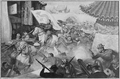 مشاة البحرية الأمريكية تقاتل الملاكمين خارج حي الانتداب في بكين، 1900. نسخة من لوحة للسرجنت جون كلايمر.