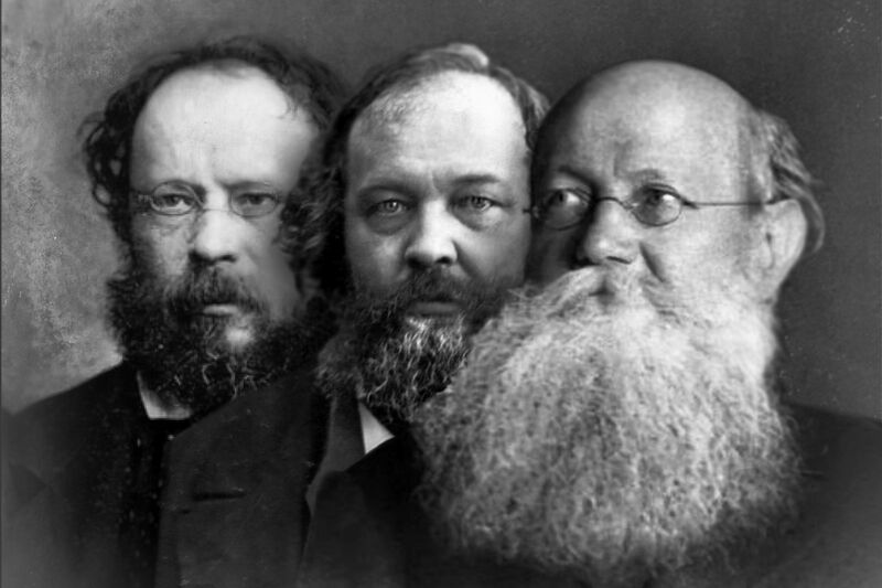 ملف:Proudhon Bakunin Kropotkin.jpg