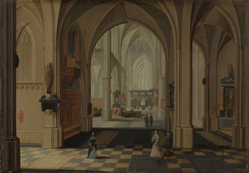 ملف:Een kerkinterieur Rijksmuseum SK-A-287.jpeg