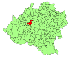 موقع قلعة النسور في مقاطعة سوريا