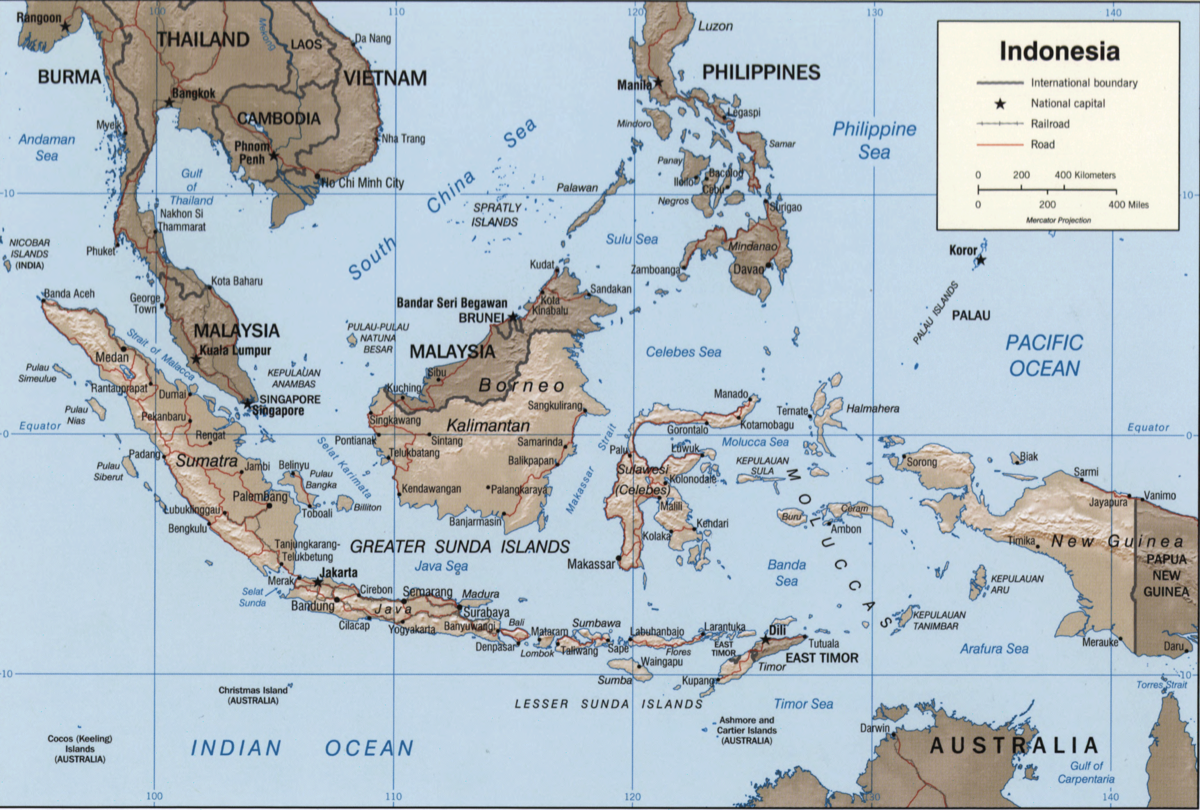 الإقليم في جزر تقع إندونيسيا تقع جزر