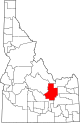 State map highlighting Butte County