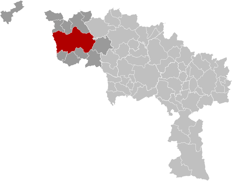 ملف:Tournai Hainaut Belgium Map.svg