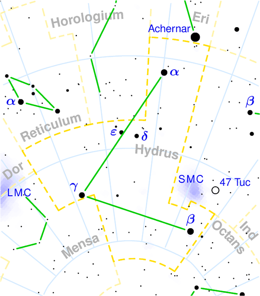 ملف:Hydrus constellation map.png